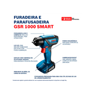 Parafusadeira A Bateria 12V Gsr 1000 Smart Bosch