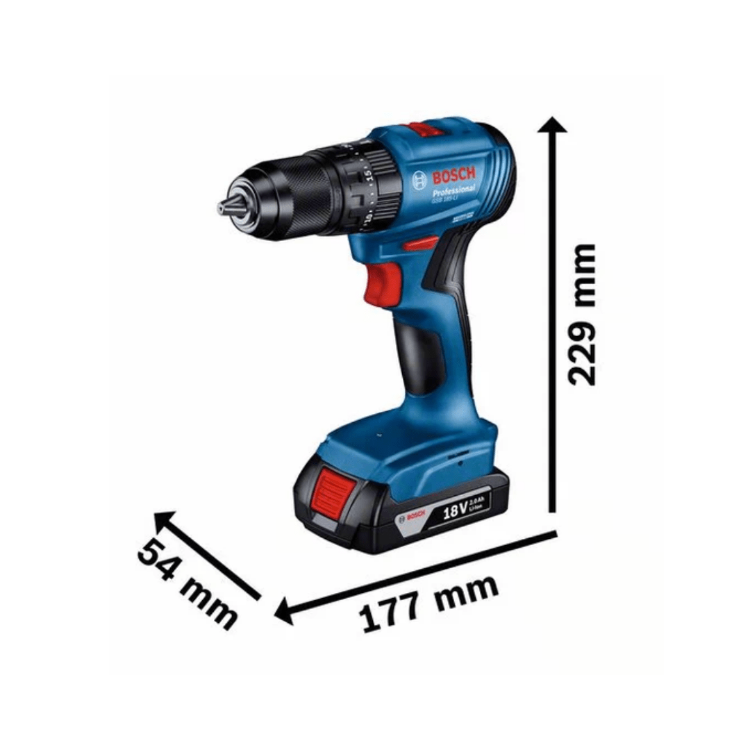 Parafusadeira Furadeira De Impacto 18v Gsb 185 Li Sem Bateria Bosch