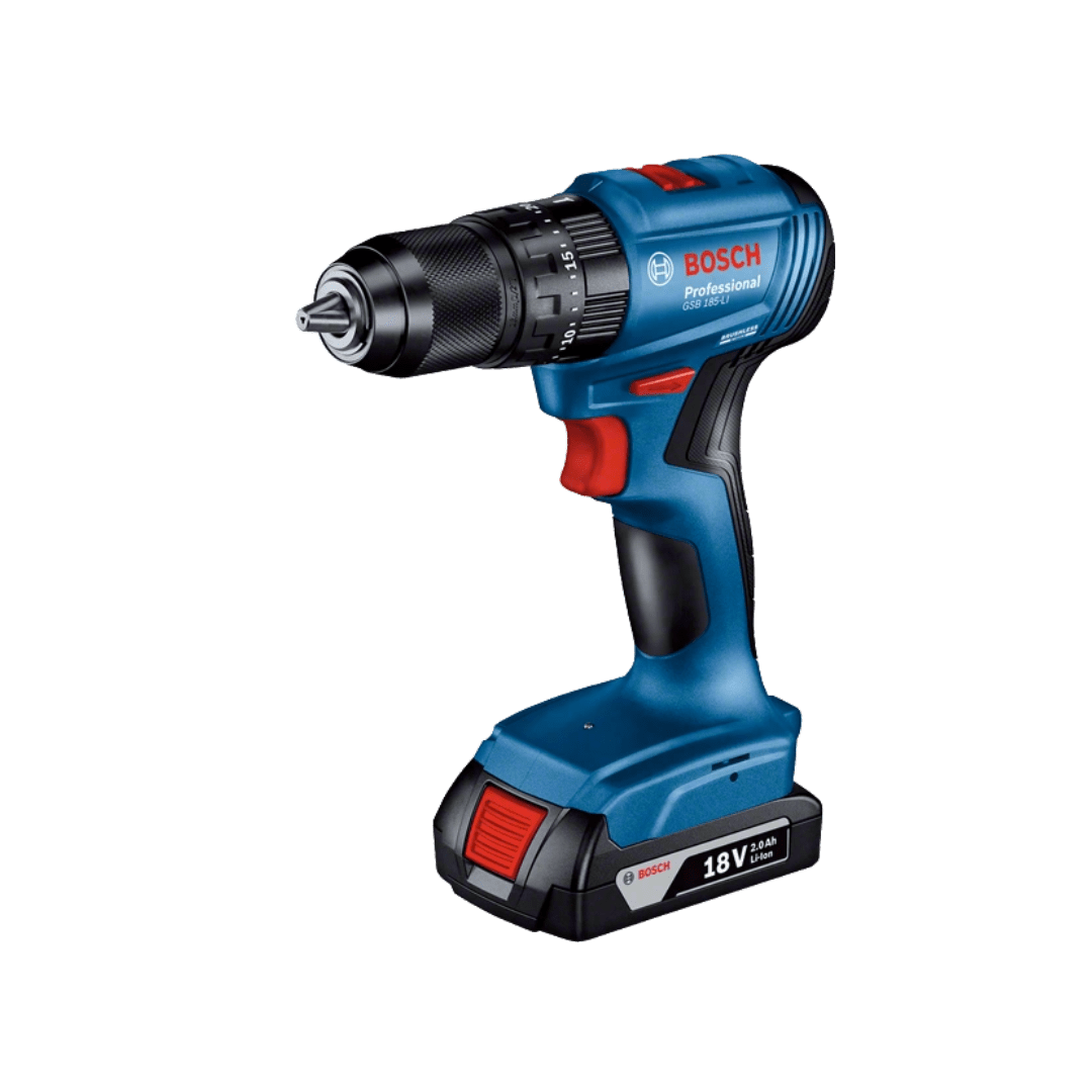 Parafusadeira Furadeira De Impacto 18V 2.0Ah Gsb 185Li 1 Bateria + 23AC Bosch