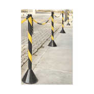pedestal para corrente pvc zebrado vonder