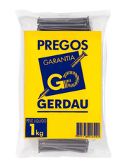 Prego Polido 17 X 27 Dupla Cabeça 1Kg Gerdau/Belgo