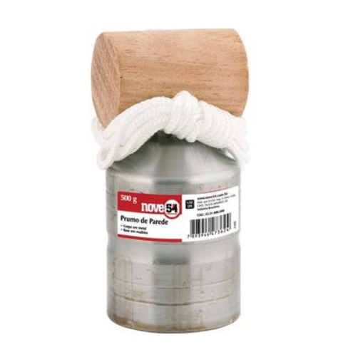 PRUMO PEDREIRO DE FACE AÇO 500G NOVE 54