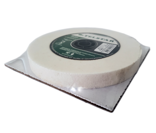 Rebolo Aço Rápido 6 X 1.1/4 X 1 Aa60 Branco Telstar