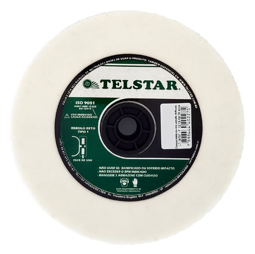 Rebolo Aço Rápido 6 X 1.1/4 X 1 Aa80 Branco Telstar