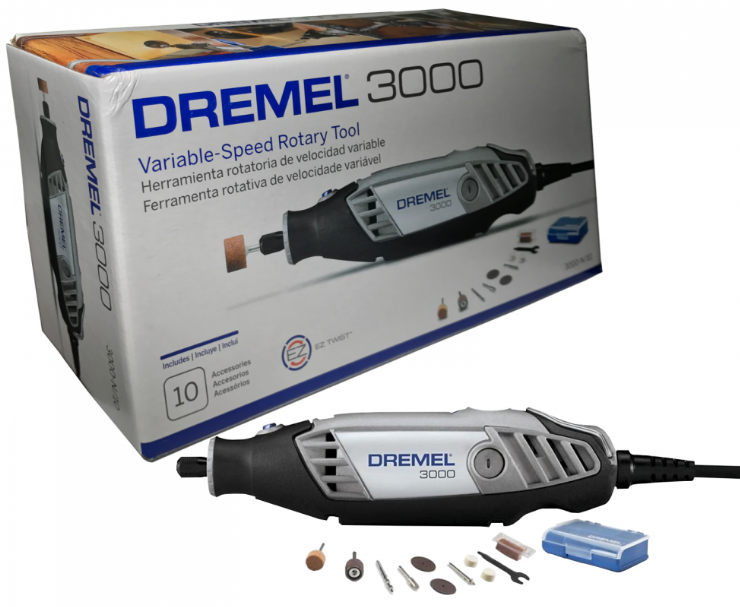 Micro Retífica C/ 10 Acessórios Kit 3000 Dremel