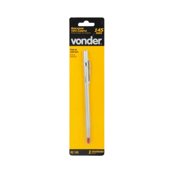 riscador de aco 145mm tipo caneta vonder embalagem