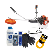 Roçadeira Husqvarna 226R 25.4cc + kit de manutenção e segurança - óleo, misturador, graxa, luva, óculos e nylon.