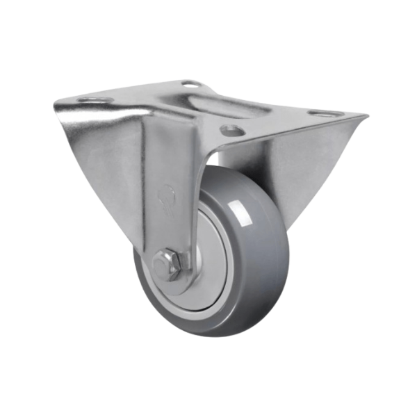 Rodízio Fixo Com base Fl 512 Bp Cinza Capacidade 75kg Schioppa