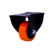 Rodízio Fixo Com base Flpb.312 Bpa.e Black Laranja 70kg Colson