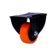 Rodízio Fixo Com base Flpb.312 Bpa.e Black Laranja 70kg Colson