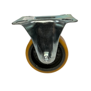 Rodízio Fixo Fl 414 Pr Poli Mold Mostarda Capacidade 300kg Schioppa