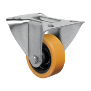 Rodízio Fixo Fl 312 Pn Poli Mold Mostarda Cap 170kg Schioppa
