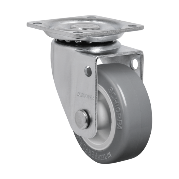 Rodízio Giratório Com base Glap 210 Bp Cinza Capacidade 40kg Schioppa