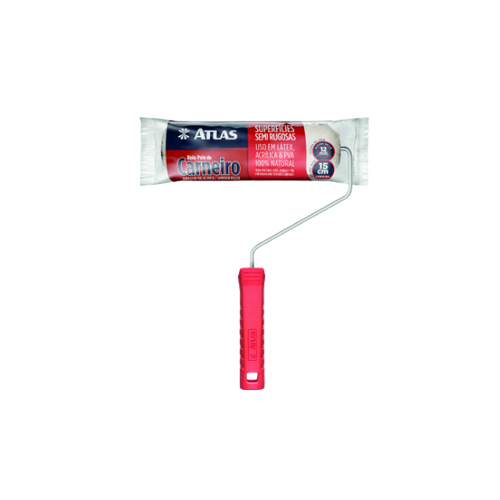rolo p pintura 15cm la 30615 com garfo atlas 6186