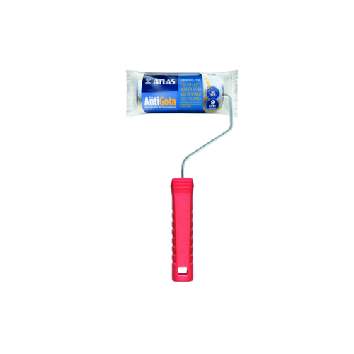 rolo p pintura 9cm la antigota 3219 com garfo atlas 6180