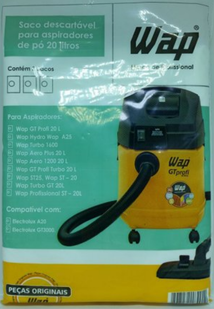 Saco P/Aspirador Gtw / Gt Prof 20 Litros Wap