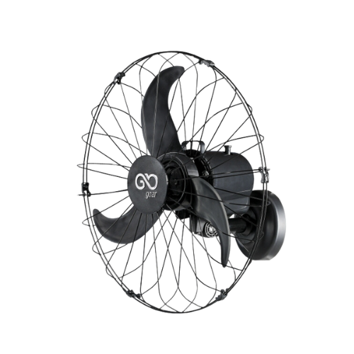 ventilador parede oscilante 60cm preto grade aco 180w 3 pas goar
