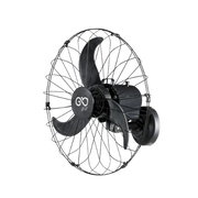 ventilador parede oscilante 60cm preto grade aco 180w 3 pas goar