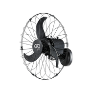 ventilador parede oscilante 60cm preto grade aco 180w 3 pas goar