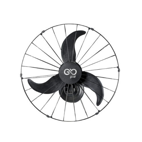 ventilador parede oscilante 60cm preto grade aco 180w 3 pas goar
