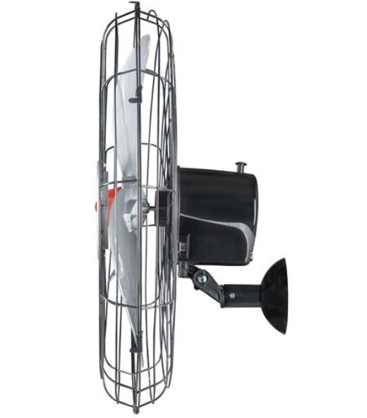 Ventilador Parede Oscilante 70Cm Preto (Gde Aço) Power 230w 3 pás 127/220V Ventisol