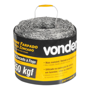 Arame Farpado 1 60Mm Com 500M Vonder
