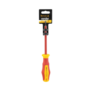 Chave De Fenda Isolada VDE Vermelha 5,5mm 7,32 X 5 125mm Vonder