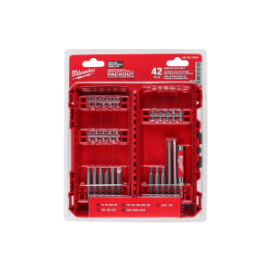 JOGO BITS 42 PECAS PACKOUT 48321554 MILWAUKEE
