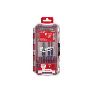JOGO BITS IMPACTO 18 PECAS SHOCKWAVE 48324403 MILWAUKEE