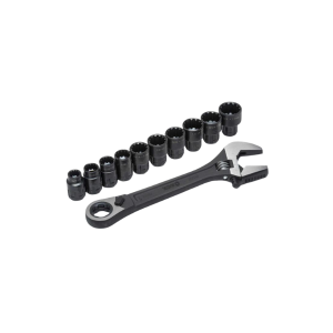 JOGO SOQUETE VORTEX X6 COM 11 PC 10 A 19MM COM CHAVE 8 SATA