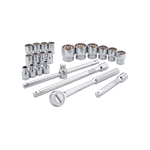 Jogo Soquete Estriado Com 22 pecas Stmt81242840 Stanley