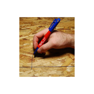 MARCADOR INDUSTRIAL AZUL PONTA FINA INKZALL 48223180 MILWAUKEE