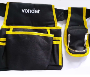 Cinto Para Ferramentas Com Pochete Lona Com 18 Bolsos Ref Cm 012 Vonder