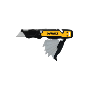 faca estilete dobravel c armazenamento pushflip dwht10992 dewalt 529466