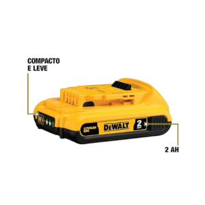 kit de baterias 20v 2,0ah e carregador dcb203c2 br dewalt