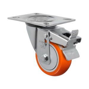 rodizio giratorio com freio gl 312 upng laranja capacidade 80kg schioppa 17464