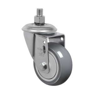 rodizio giratorio com parafuso gle 312 cinza capacidade 75kg schioppa 3497