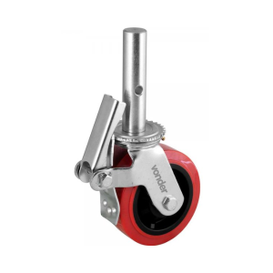 rodizio giratorio poliuretano com freio para andaime cap 200kg vonder