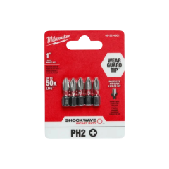 Bit Philips Ph2 X 25Mm com 05 Pecas 48324601 Milwaukee