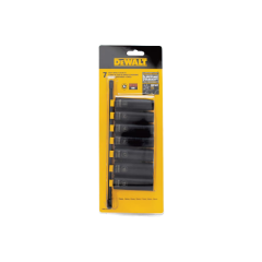 JOGO SOQUETE IMPACTO SEXTAVADO LONGO COM 7PC DWMT74449OSP DEWALT