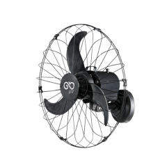 ventilador parede oscilante 60cm preto grade aco 180w 3 pas goar