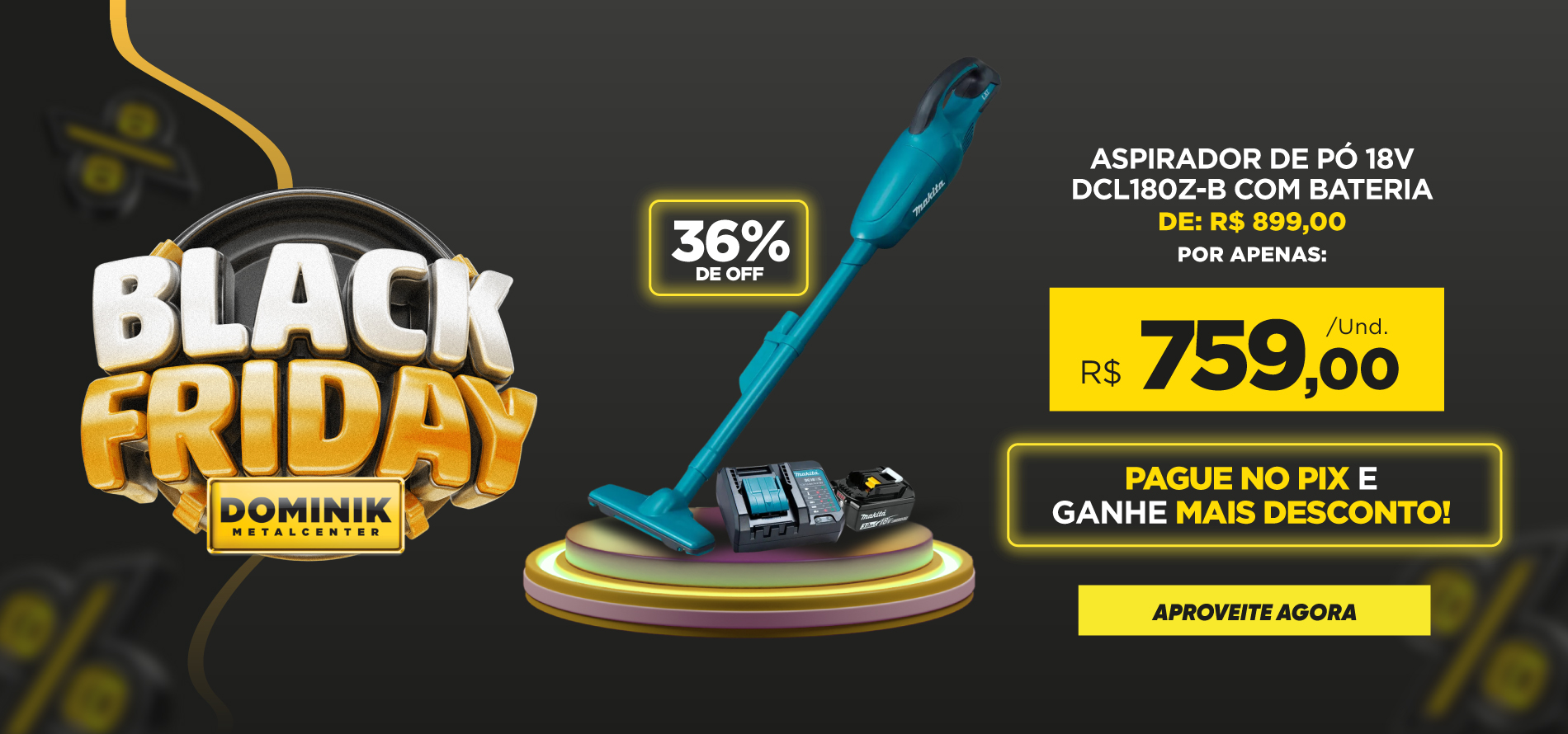 Aspirador de pó Makita